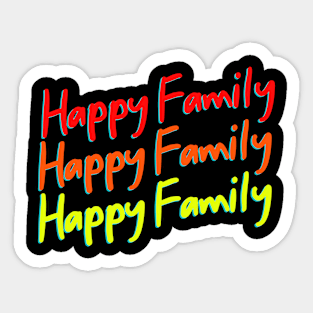 Happy Family Sticker